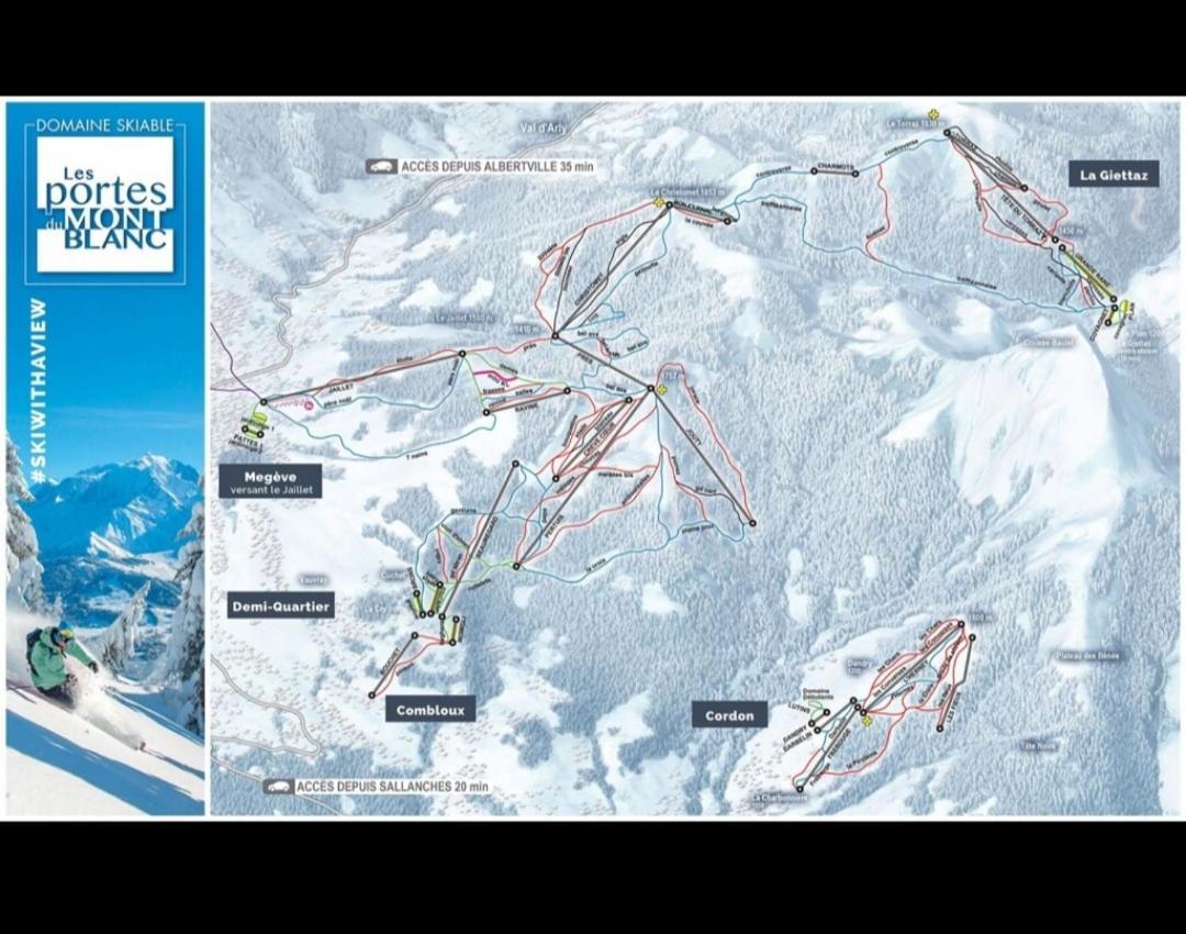 Studio Porte Du Mont Blanc Combloux Aux Pieds Des Pistes מראה חיצוני תמונה